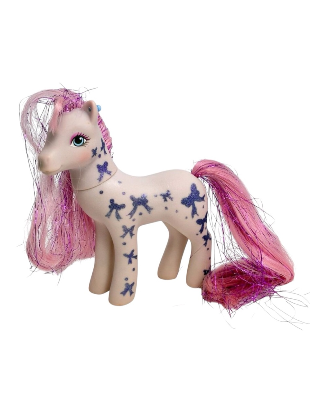 VTG G1 My Little Pony Glittery Sweetheart Sister Bright Night Pink Hasbro 1989